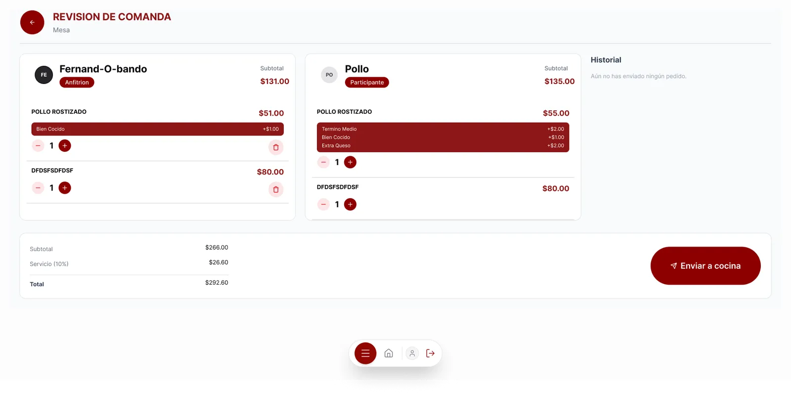 Vista de Ember: Carrito colaborativo